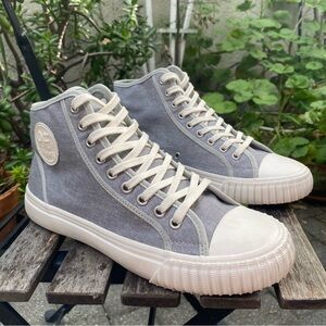 PF Flyers Center Hi Sneakers Men's Size 8.5 Women's 10 Gray Canvas Shoe C24HWCUG